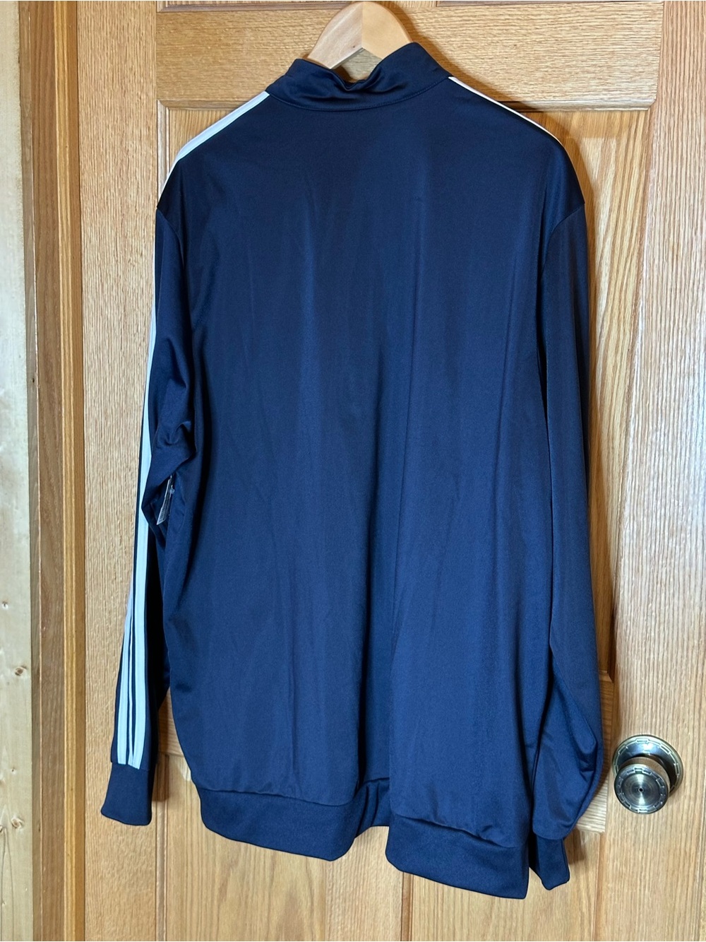 adidas Women's Essentials 3-Stripe Track Jacket navy size 2XL - Picture 5 of 5